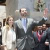 Letizia d'Espagne et Felipe d'Espagne en visite officielle au Pérou, le 25 novembre 2010.