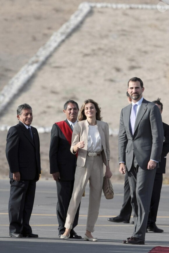 Letizia d'Espagne et Felipe d'Espagne en visite officielle au Pérou, le 25 novembre 2010.