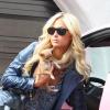 Paris Hilton tourne sa nouvelle télé-réalité à Los Angeles, mardi 23 novembre.