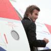David Beckham lors de son départ pour Zurich le 30/11/10