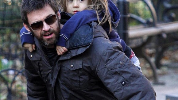 Hugh Jackman : Toujours papa-poule avec sa fille...