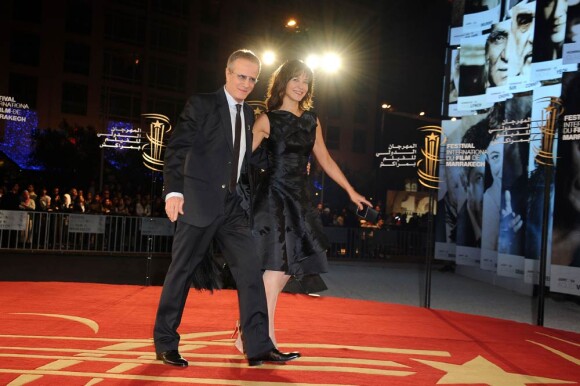 Christophe Lambert et Sophie Marceau lors de la soirée hommage au cinéma français lors de la dixième édition du Festival International du Film de Marrakech