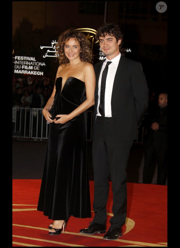 Valeria Golino et Riccardo Scamarcio lors de la soirée en hommage au cinéma français lors du dixième Festival International du Film de Marrakech le 4 décembre 2010