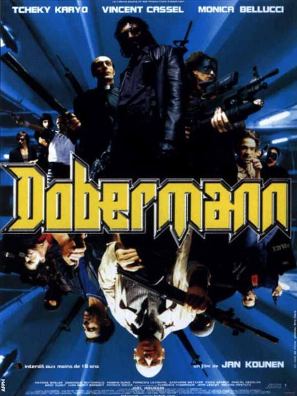 Doberman de Jan Kounen, avec Monica Bellucci, Vincent Cassel et Tchéky Karyo, sortie en salles en 1996.