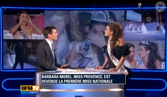 Miss Nationale, interrogée sur BFM TV.