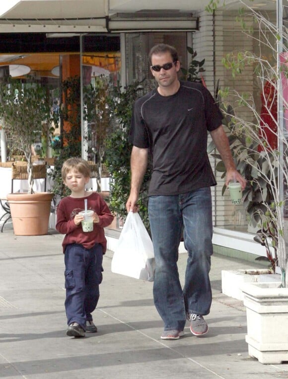 Pete Sampras et son fils Christian, Los Angeles, 2007
