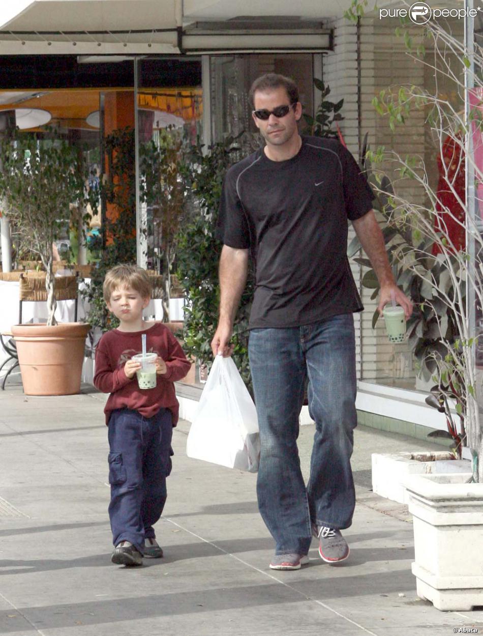 Pete Sampras et son fils Christian, Los Angeles, 2007 Purepeople