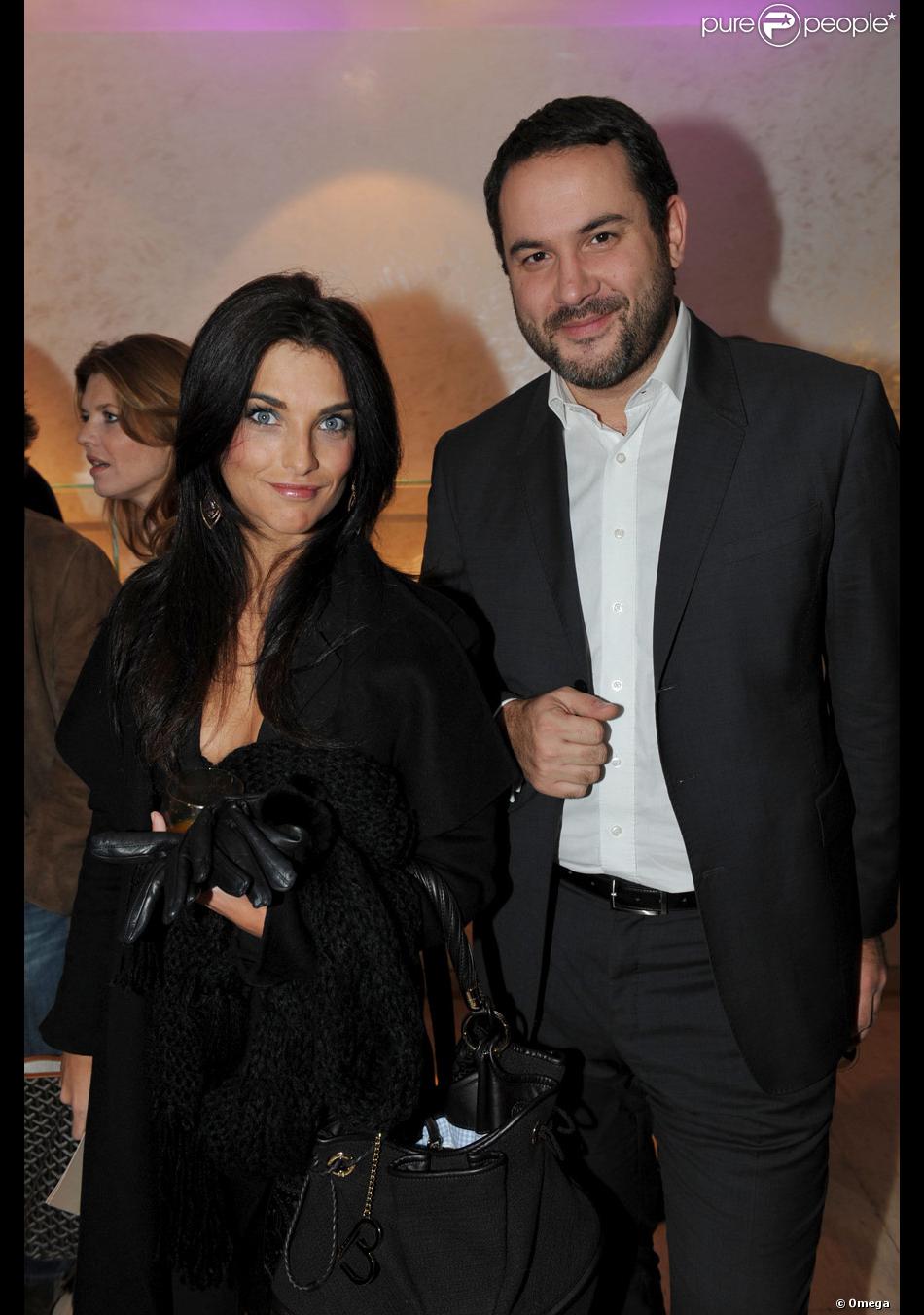 Pauline Delpech et Bruce Toussaint lors de la soirée du lancement de la ...