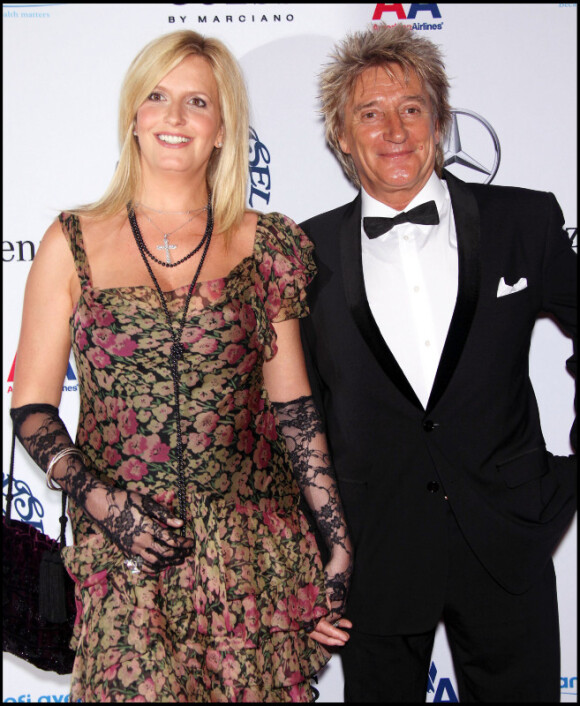 Penny Lancaster et Rod Stewart à Beverly Hills,le 23 octobre 2010.
