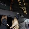 Natalie Portman et john Galliano lors de l'inauguration de la boutique Dior de New York sur la 57e rue