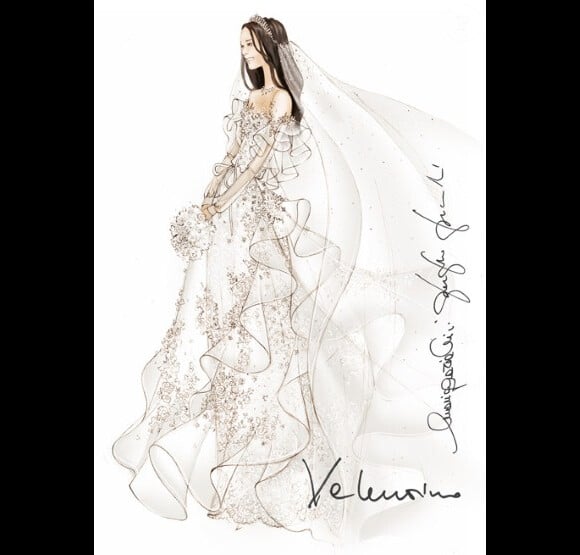 Robe Valentino imaginée pour le mariage de Kate Middleton 