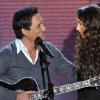 Dany Brillant et sa fille Léah lors de l'émission Vivement Dimanche, diffusée sur France 2 le 9 janvier 2011.