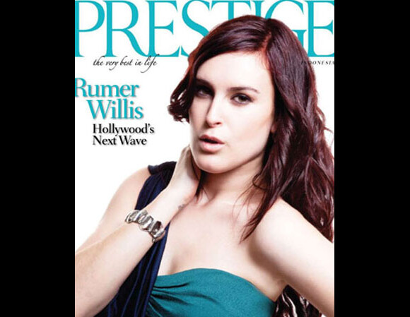 Rumer Willis en couverture du magazine Prestige.