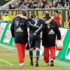 Franck Ribéry est blessé lors du match opposant Wolfsburg au Bayern de Munich, samedi 15 janvier.