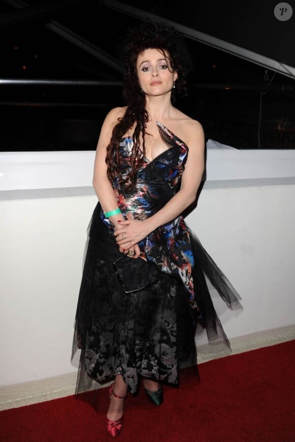 Helena Bonham Carter lors de l'after party des Golden Globes Weinstein Company au Beverly Hilton hotel de Los Angeles le 16 janvier 2011