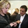 Sharon Stone lors de son passage à la boutique Edouard Nahum à Paris en présence du créateur