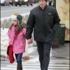 Michael Douglas va mieux. Il accompagne sa fille à l'école le 19 janvier.
