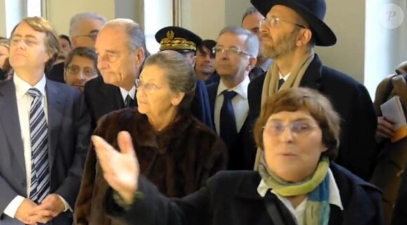Jacques Chirac et Simone Veil à Orléans, le 27 janvier 2011