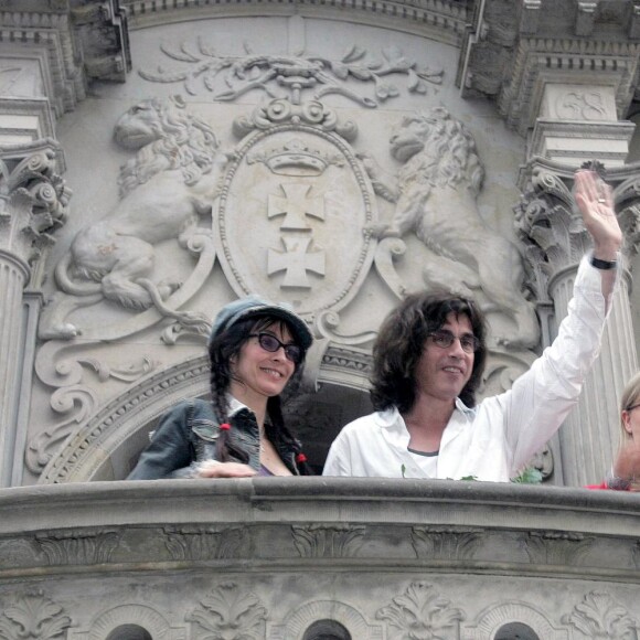Anne Parillaud et Jean-Michel Jarre en août 2005