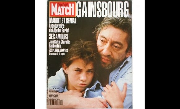Serge et Charlotte Gainsbourg, en couverture de Paris Match, 1991