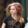 Avril Lavigne en plein tournage de son clip What the hell, à Los Angeles, le 5 décembre 2010