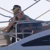 Avril Lavigne et son chéri Brody Jenner sur leur yacht à Los Cabos, au Mexique, le 14 janvier 2011