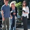 Sean Penn, sa mère Eileen Ryan, et une amie, à Los Angeles le 21 janvier 2011