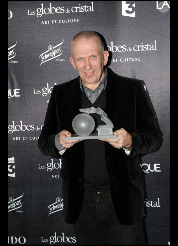 JPG à la cérémonie des Globes de Cristal 2011, le 7 février 2011.