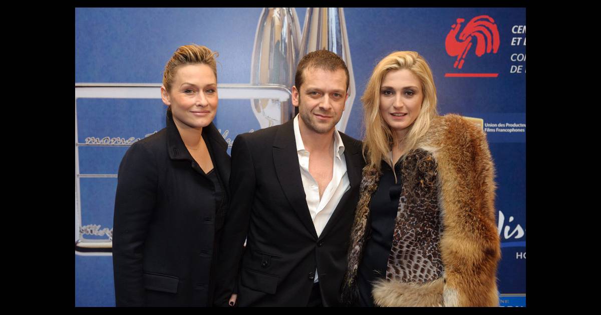 Elodie Hesme, Jonathan Zaccaï et Julie Gayet lors de la ...