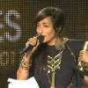 Hindi Zahra remporte la Victoire de l'Album musiques du monde, aux Victoires de la Musique 2011, au Zénith de Lille, mercredi 9 février 2011.