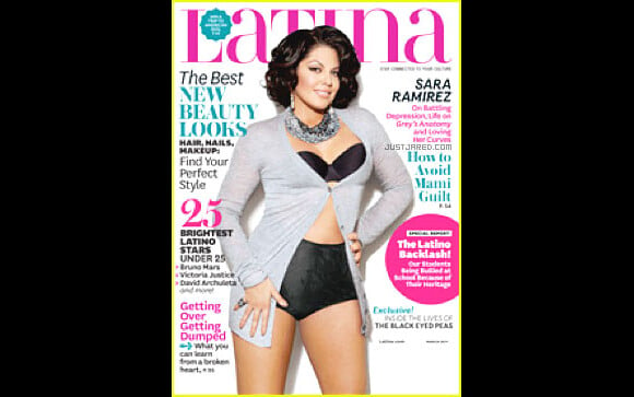 Sara Ramirez en Une du magazine de Latina (mars 2011)