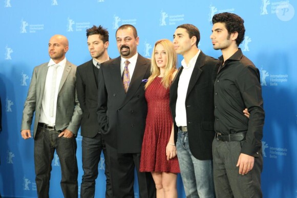 Ludivine Sagnier, Dominic Cooper, Latif Yahia et l'équipe du film à la 61ème édition du festival du film de Berlin, le 11 février 2011.
