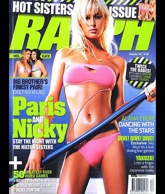 Paris Hilton fête ses 30 ans le 17 février 2011. Couverture du magazine Ralph, décembre 2005.