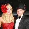 Paris Hilton et son petit ami Cy Waits organisent une soirée la veille de son anniversaire à Hollywood Hills, le 15 février 2011.