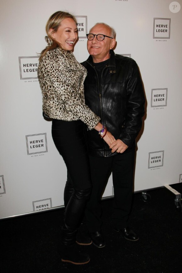 Max Azria et sa femme Lubov au défilé Hervé Leger by Max Azria durant la Fashion Week de New York, le 15 février 2011.