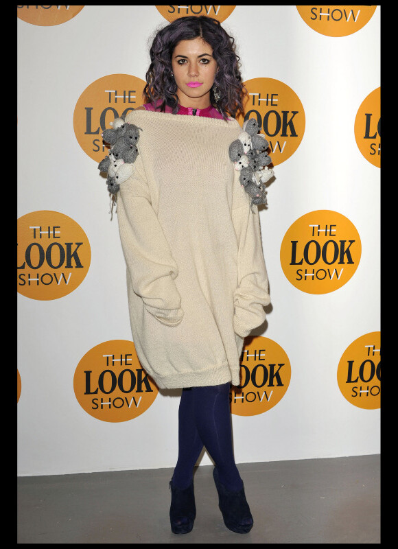 Marina Diamandis au défilé LOOK durant la Fashion Week de Londres, le 18 février 2011.