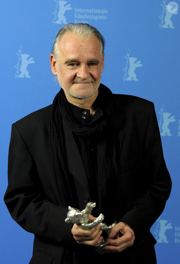 Le réalisateur Bela Tarr lors de la remise des prix du festival de Berlin le 20 février 2011