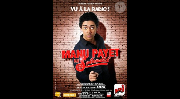 L'affiche du spectacle de Manu Payet.