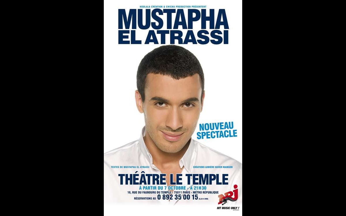 Photo L'affiche du spectacle de Mustapha El Atrassi. Purepeople
