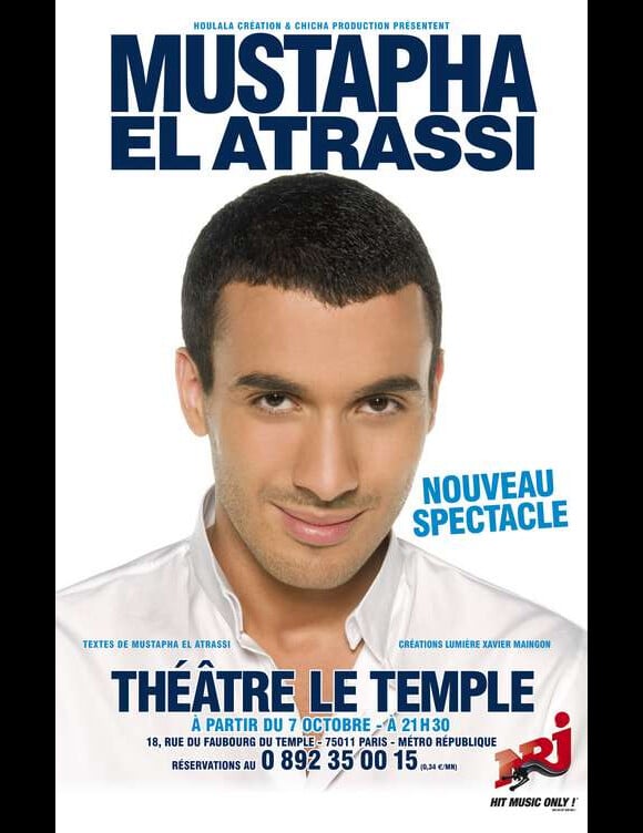 L'affiche du spectacle de Mustapha El Atrassi. 