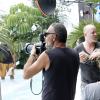 Christian Audigier shoot la nouvelle campagne de sa marque Christian Audigier, à Rio de Janeiro le 28 février 2011