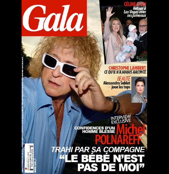 Michel Polnareff en couverture de Gala, fin février 2011