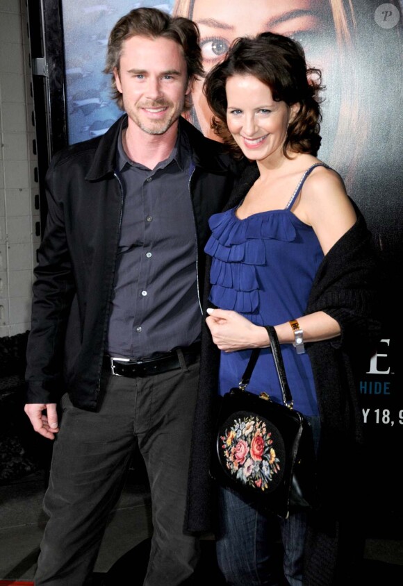 Sam Trammell et sa compagne Missy Yager, Los Angeles, le 14 janvier 2010