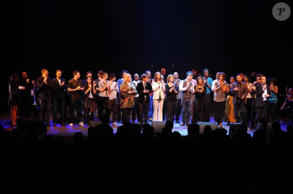 Gala Tout le monde chante contre le cancer au Théâtre Mogador, à Paris, le 22 mars 2010