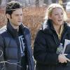 Penn Badgley et Blake Lively sur le tournage de Gossip Girl à New York le 8 mars 2011