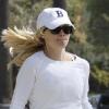 Reese Witherspoon fait son jogging dans les rues de Santa Monica le 18 mars 2011