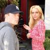 Lundi 28 mars, Lindsay Lohan reçoit la visite d'un ami de longue date, Claus Hjelmbak, manager de stars originaire du Danemark, à son domicile de Venice (Los Angeles).