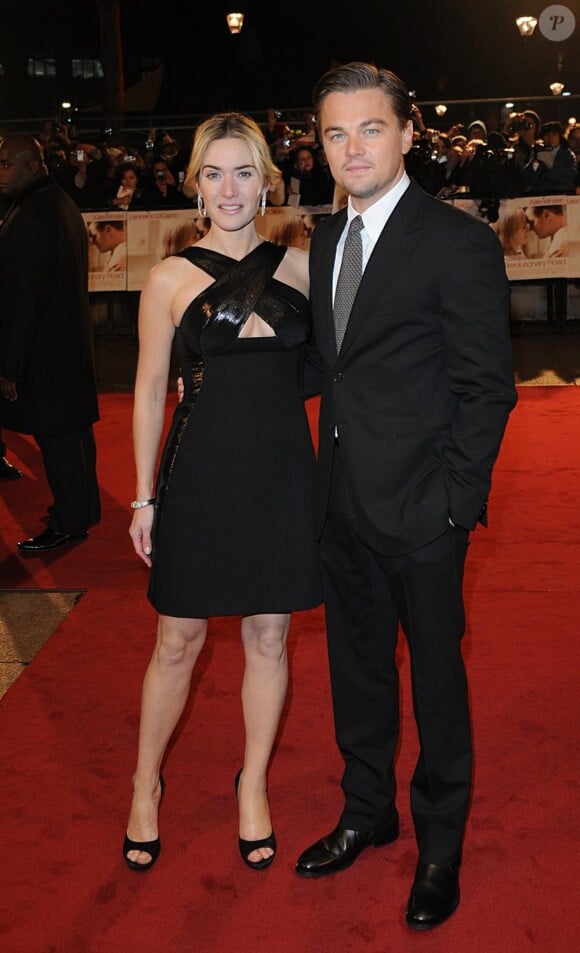 Kate Winslet et Leonardo DiCaprio en janvier 2009, pour promouvoir Noces Rebelles, de Sam Mendes.