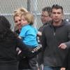 Britney Spears assiste à un match de baseball de son fils Sean Preston aux côtés de son autre fils Jayden James et de sa maman Lynne Spears, le 19 mars, à Los Angeles.