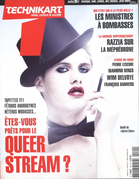 Benoît en couverture de Technikart